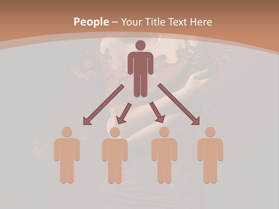 Female Woman Hairstyle PowerPoint Template