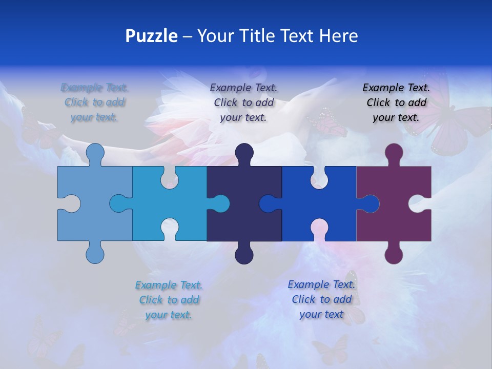 Dreamy Profile Feminine PowerPoint Template