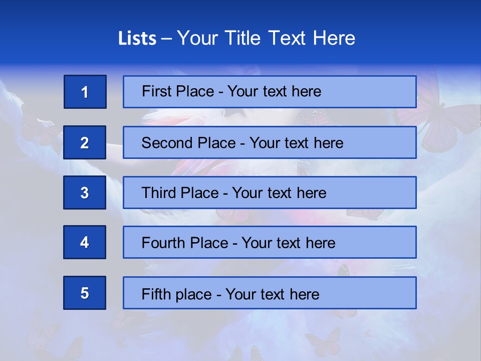 Dreamy Profile Feminine PowerPoint Template