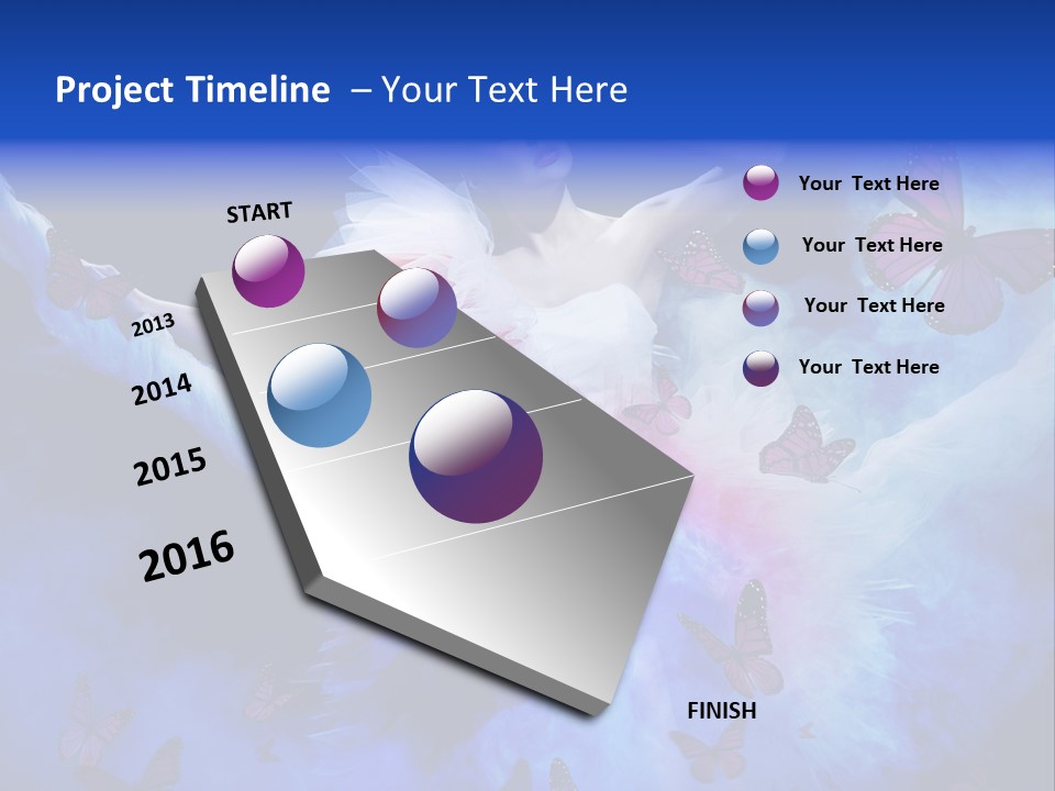 Dreamy Profile Feminine PowerPoint Template