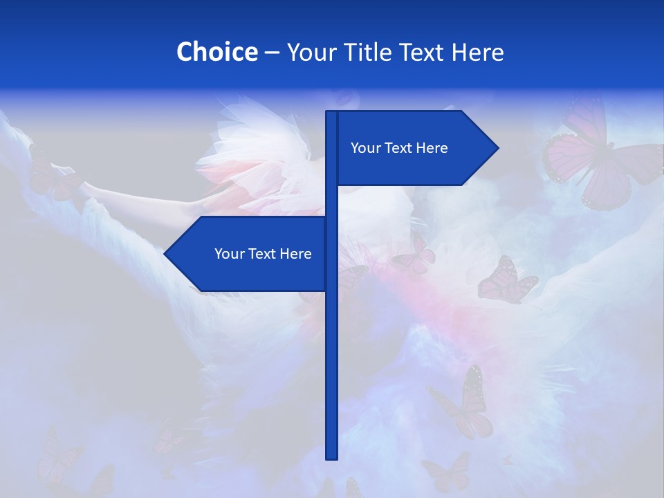 Dreamy Profile Feminine PowerPoint Template