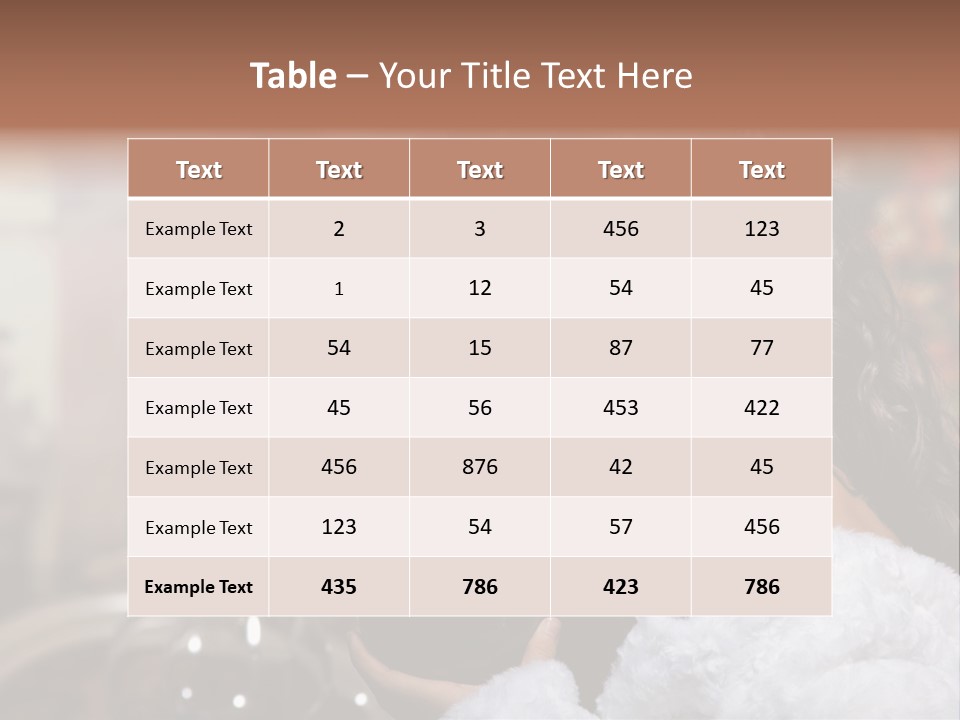 Sensuality Hot Brunette PowerPoint Template