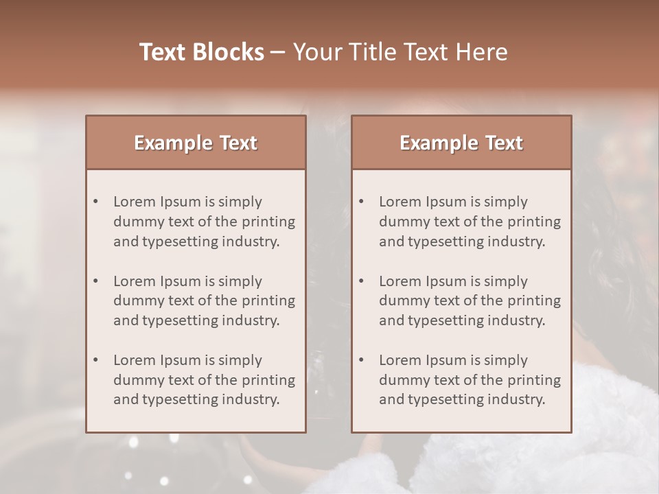 Sensuality Hot Brunette PowerPoint Template