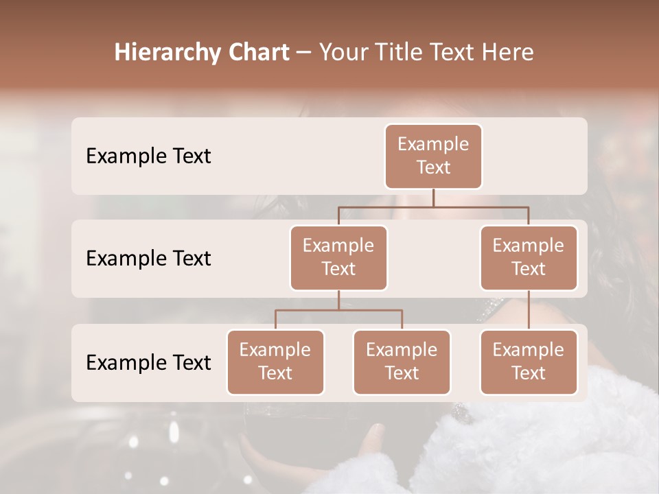 Sensuality Hot Brunette PowerPoint Template