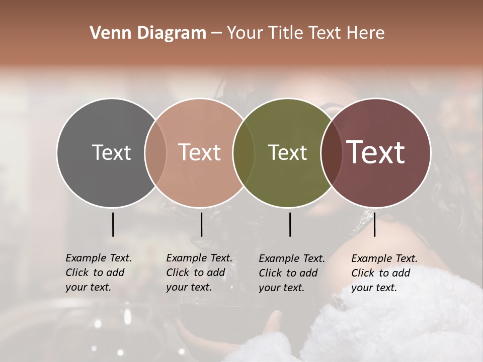 Sensuality Hot Brunette PowerPoint Template