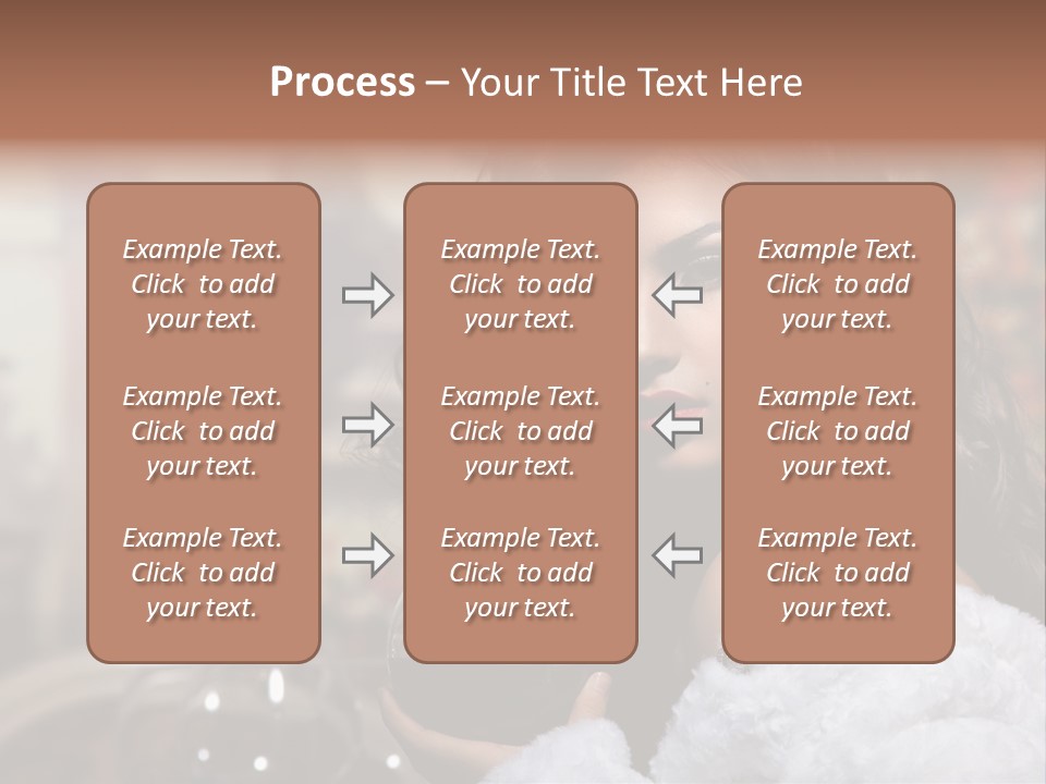 Sensuality Hot Brunette PowerPoint Template