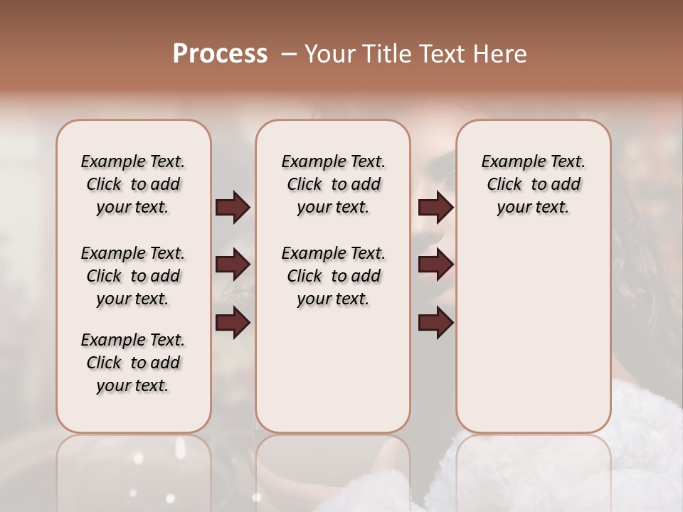 Sensuality Hot Brunette PowerPoint Template