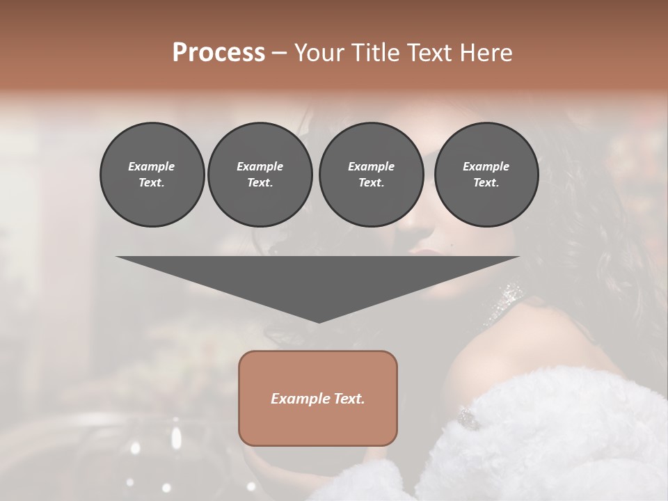 Sensuality Hot Brunette PowerPoint Template