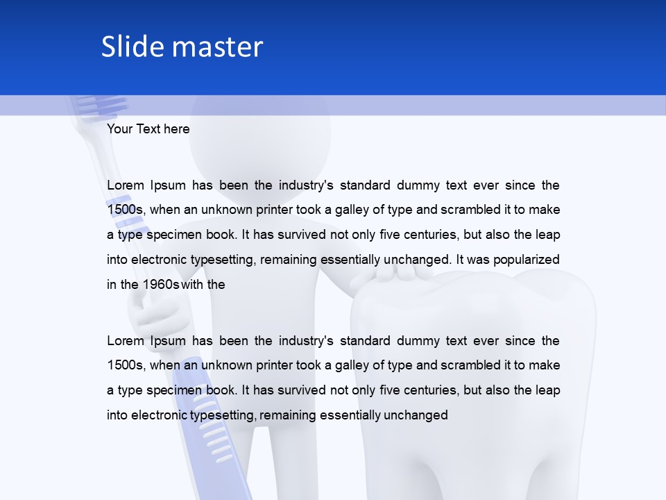 Render Clean Isolated PowerPoint Template