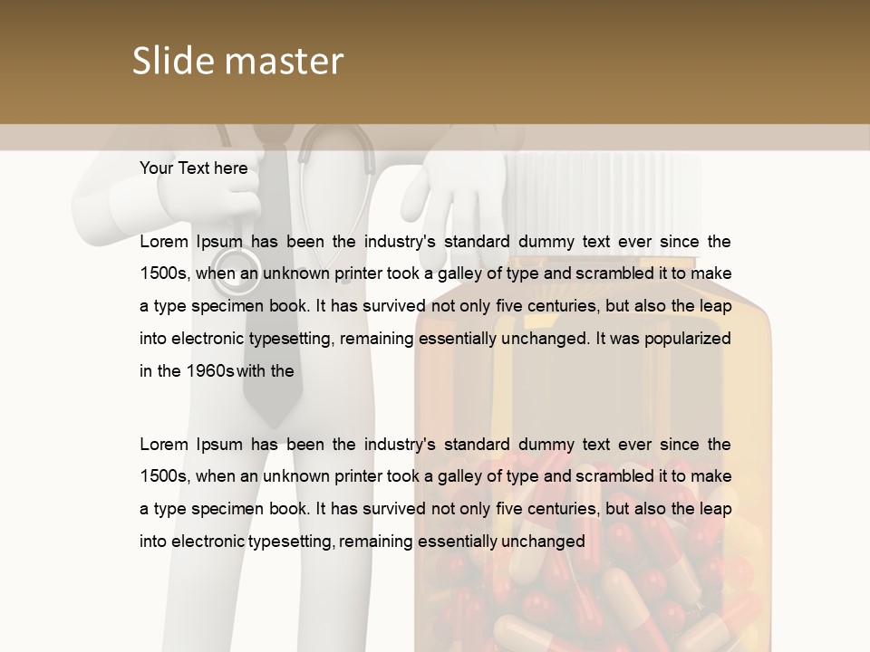 Tie Healthcare Graphic PowerPoint Template