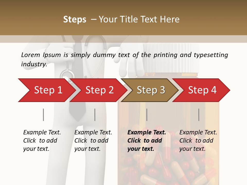 Tie Healthcare Graphic PowerPoint Template