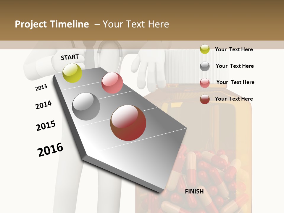 Tie Healthcare Graphic PowerPoint Template