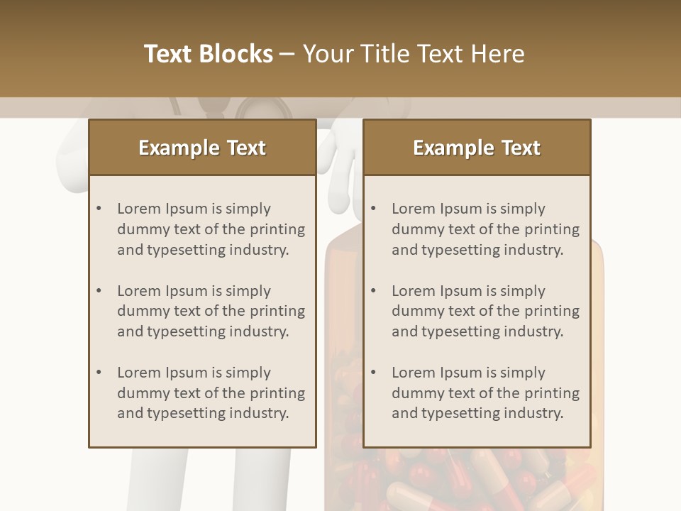 Tie Healthcare Graphic PowerPoint Template
