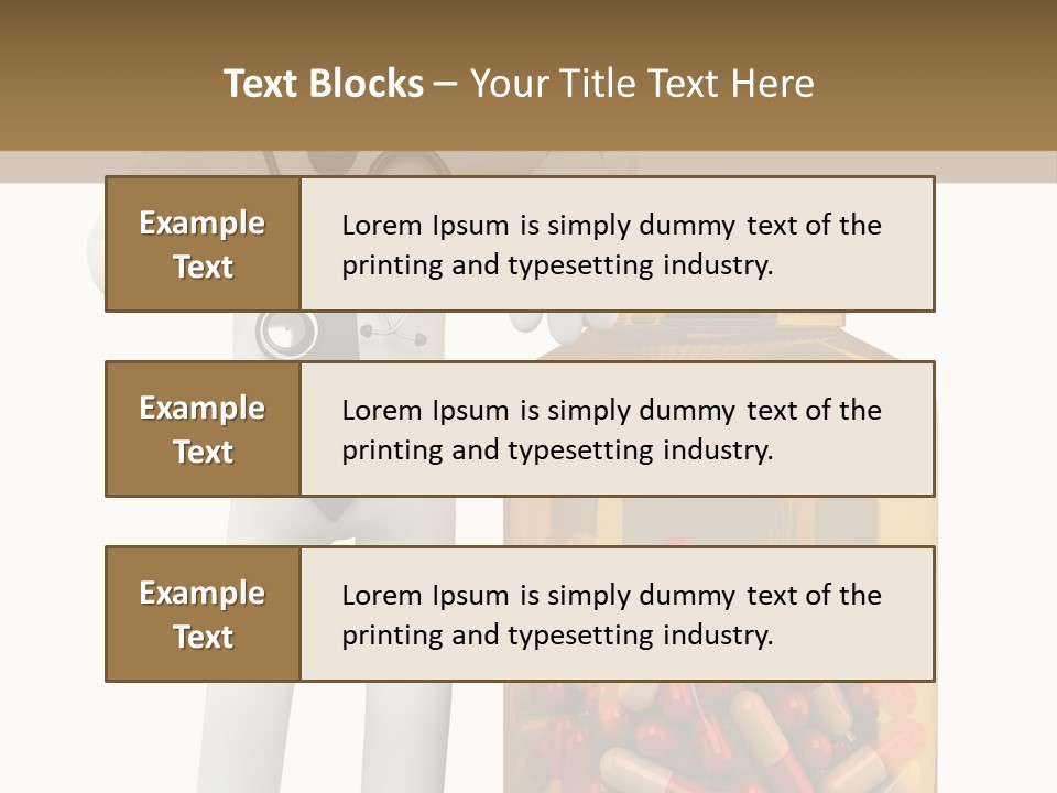 Tie Healthcare Graphic PowerPoint Template