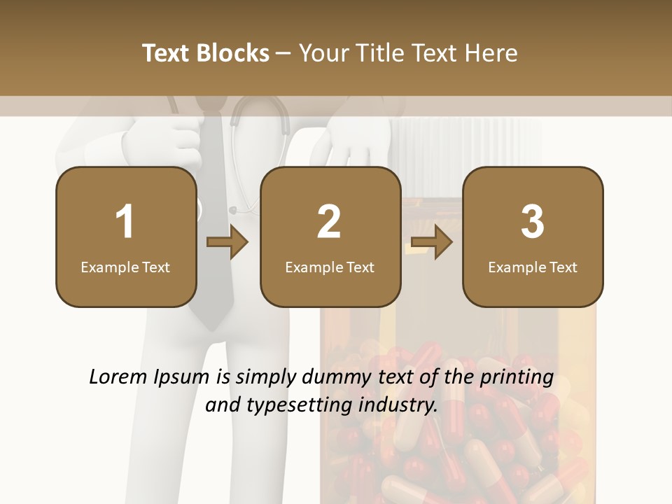 Tie Healthcare Graphic PowerPoint Template