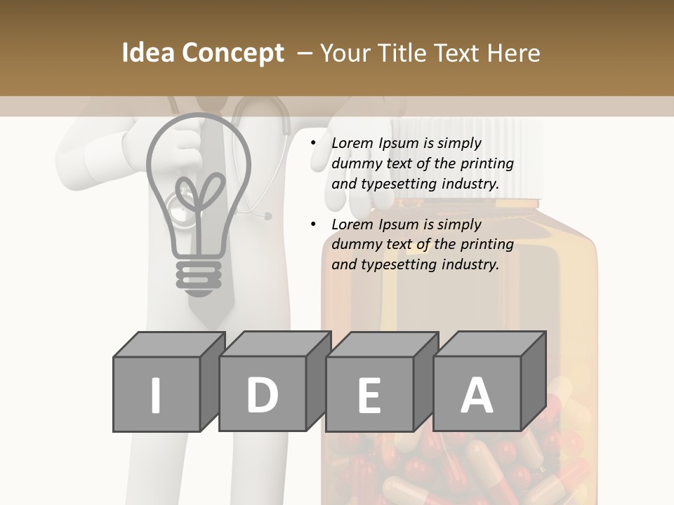 Tie Healthcare Graphic PowerPoint Template