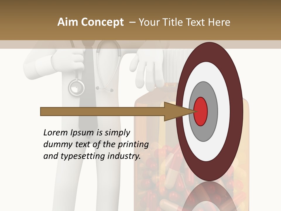 Tie Healthcare Graphic PowerPoint Template