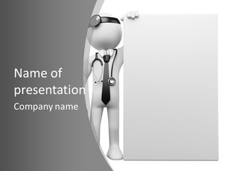 Briefcase Billboard Placard PowerPoint Template