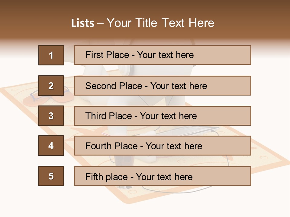 Ebook Study Isolated PowerPoint Template