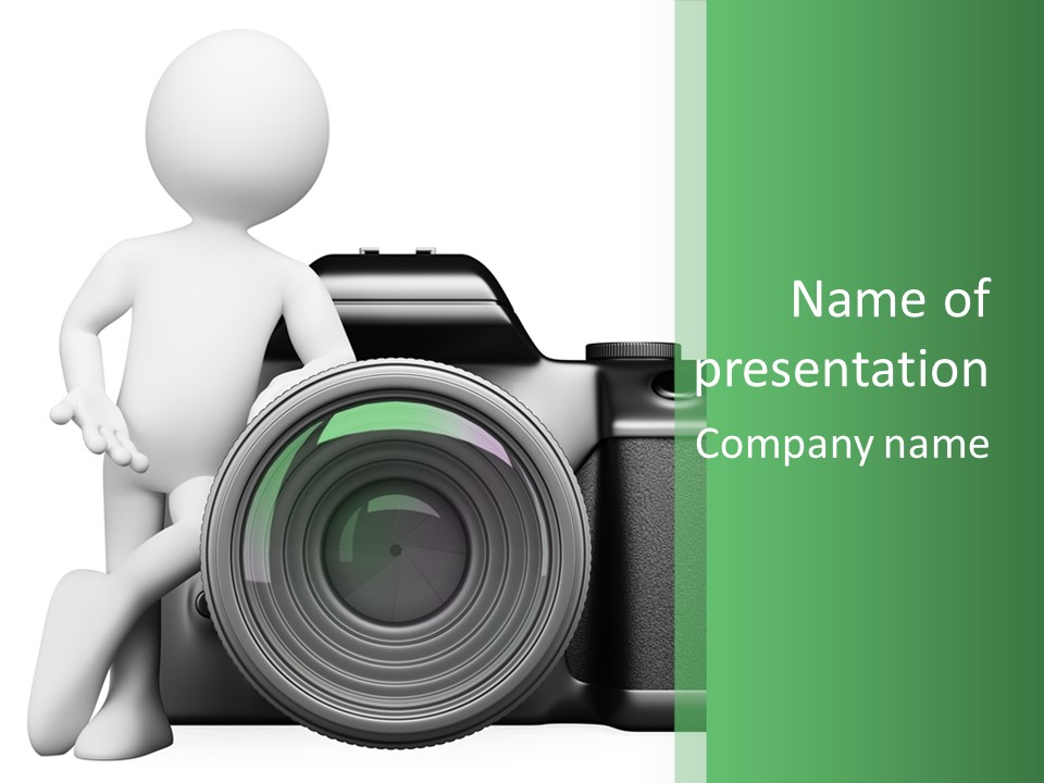 Guy Photographic Glass PowerPoint Template