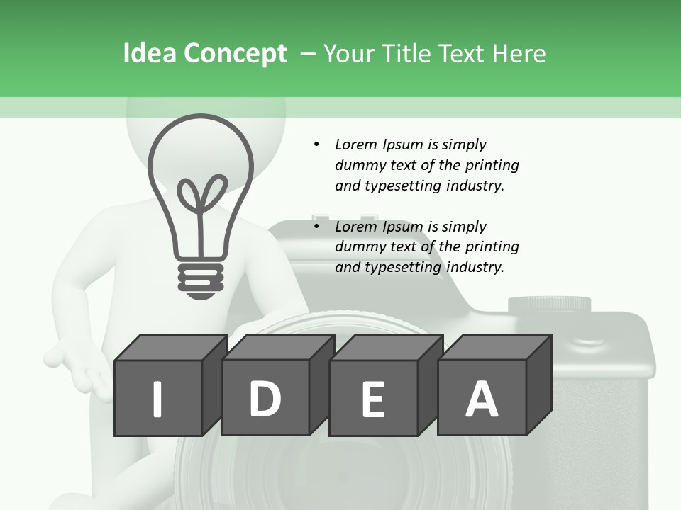 Guy Photographic Glass PowerPoint Template