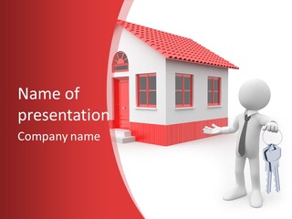 Graphic Man Residence PowerPoint Template