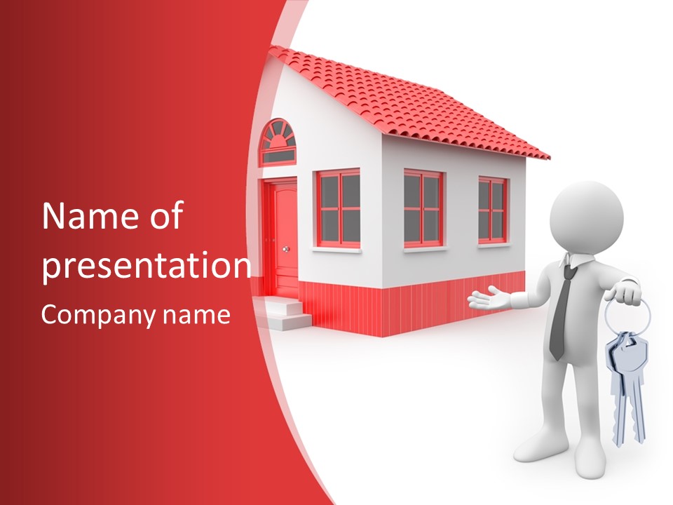 Graphic Man Residence PowerPoint Template