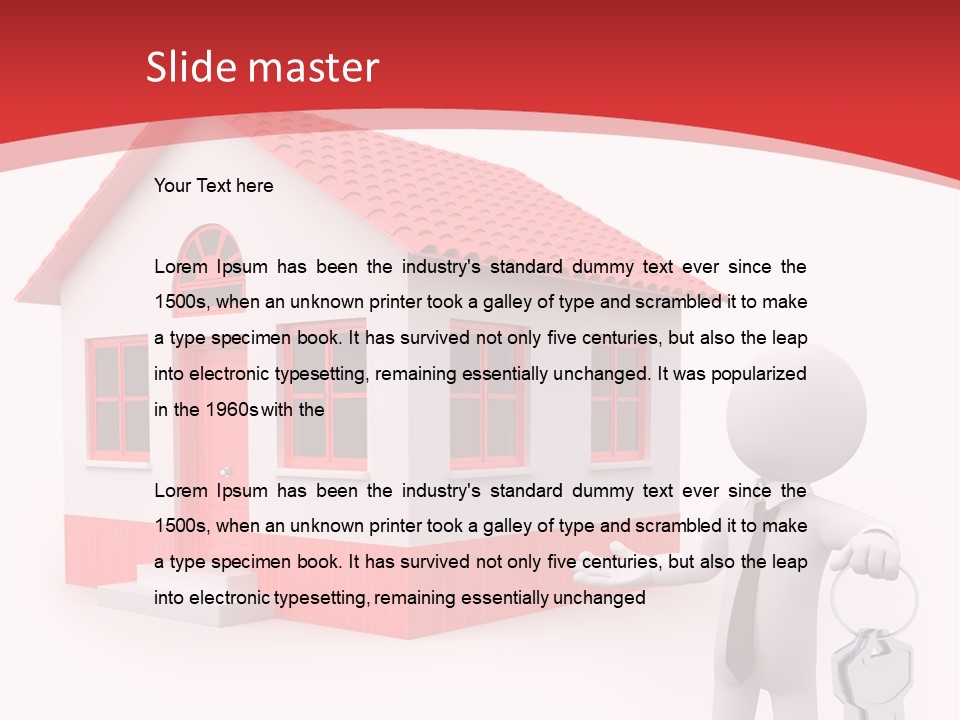 Graphic Man Residence PowerPoint Template