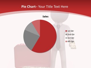 Giving Suitcase Tie PowerPoint Template