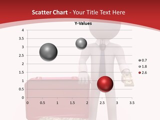 Giving Suitcase Tie PowerPoint Template