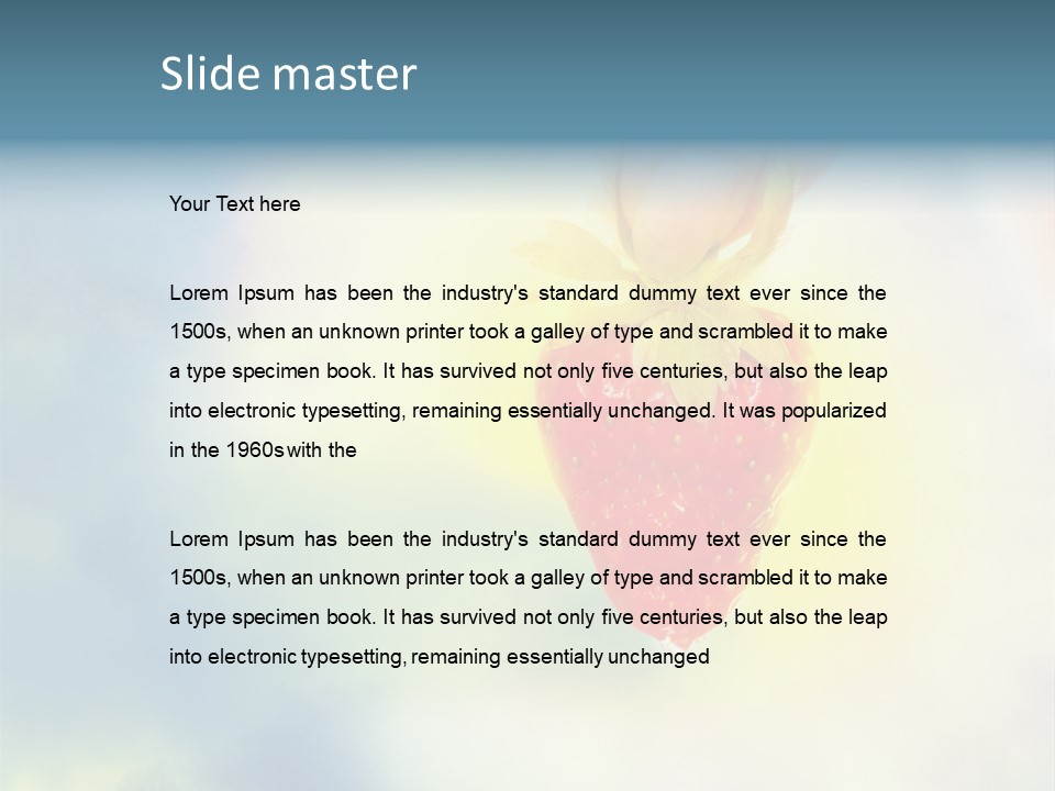 Copyspace Eat Desire PowerPoint Template