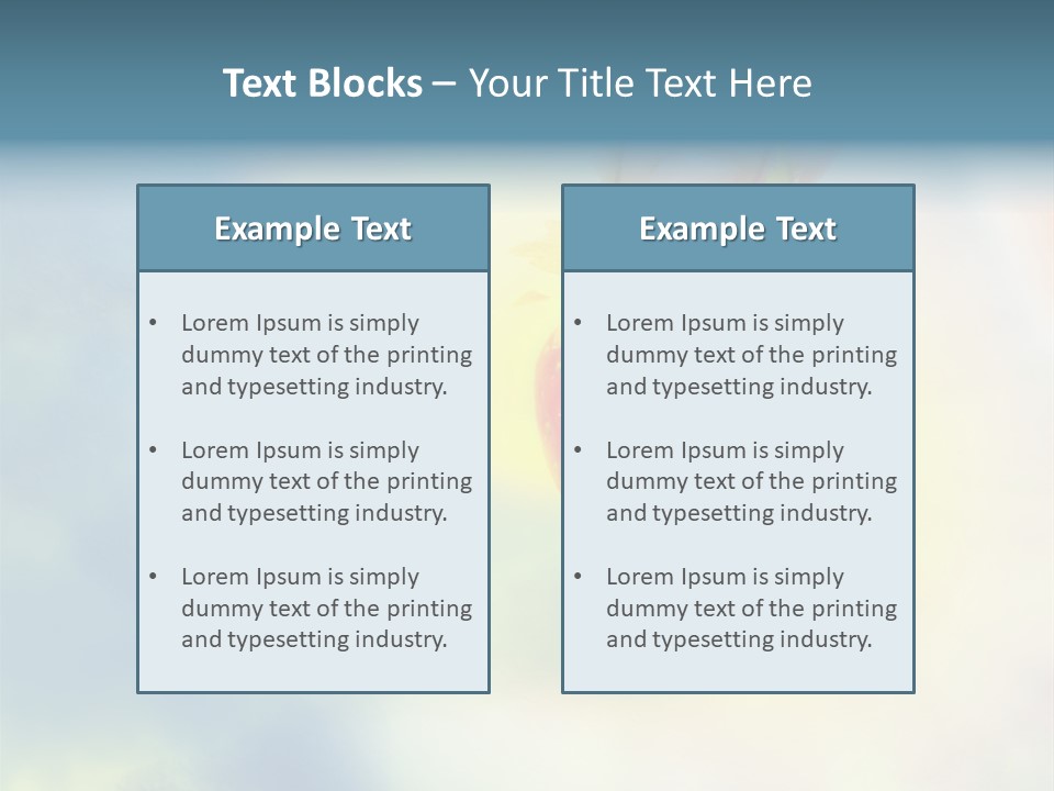 Copyspace Eat Desire PowerPoint Template