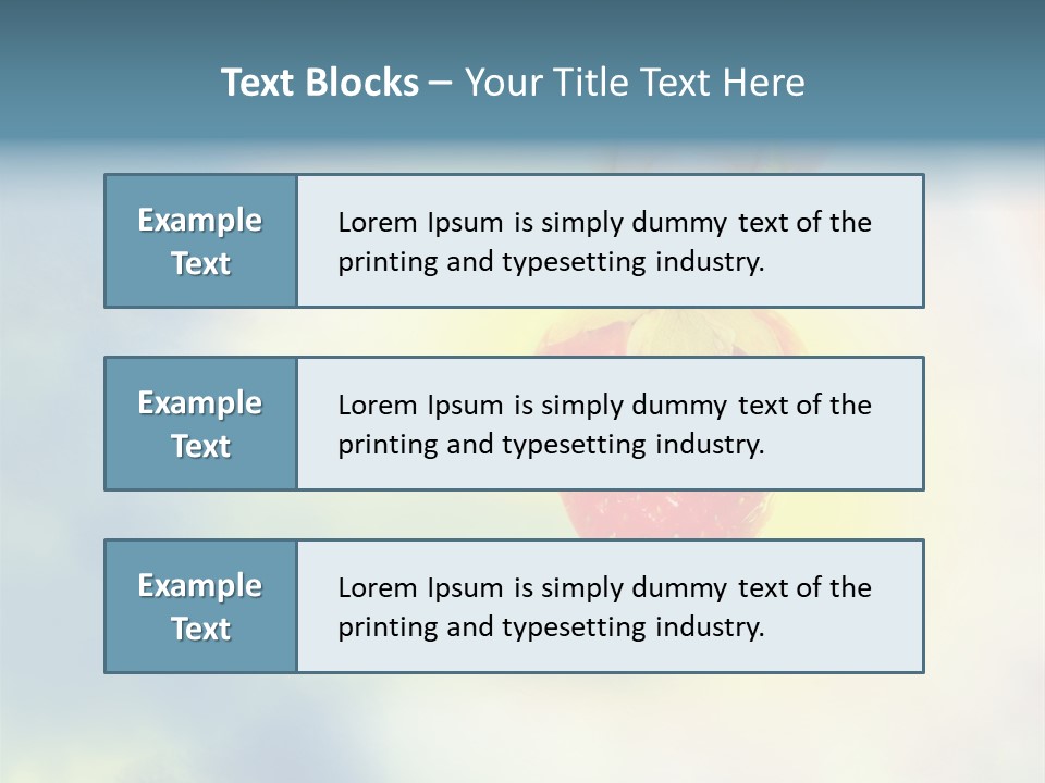 Copyspace Eat Desire PowerPoint Template