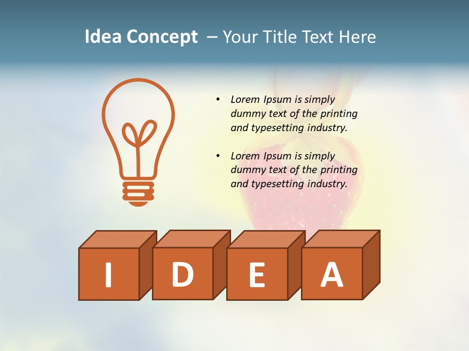 Copyspace Eat Desire PowerPoint Template
