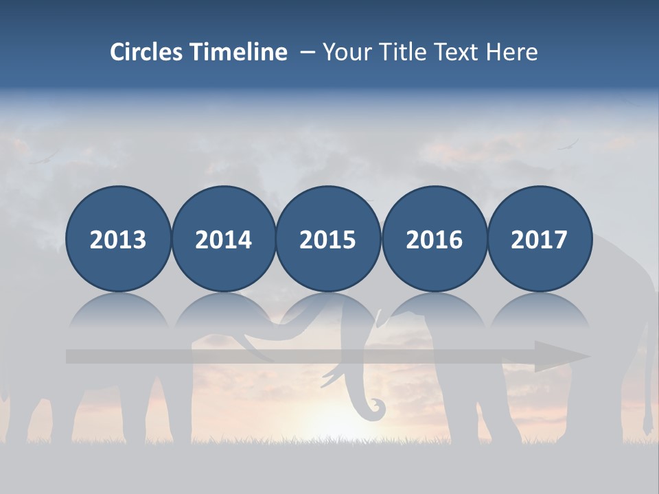 Sunbeam Sunset Silhouette PowerPoint Template