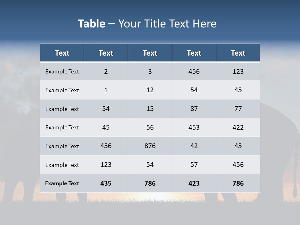 Sunbeam Sunset Silhouette PowerPoint Template