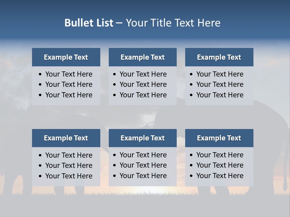 Sunbeam Sunset Silhouette PowerPoint Template