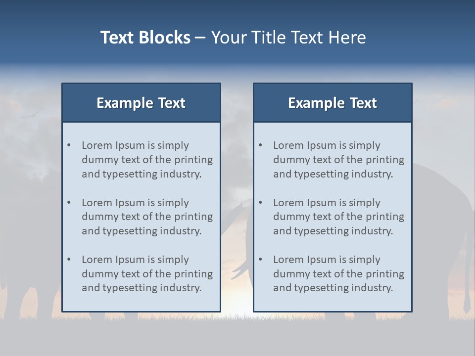Sunbeam Sunset Silhouette PowerPoint Template