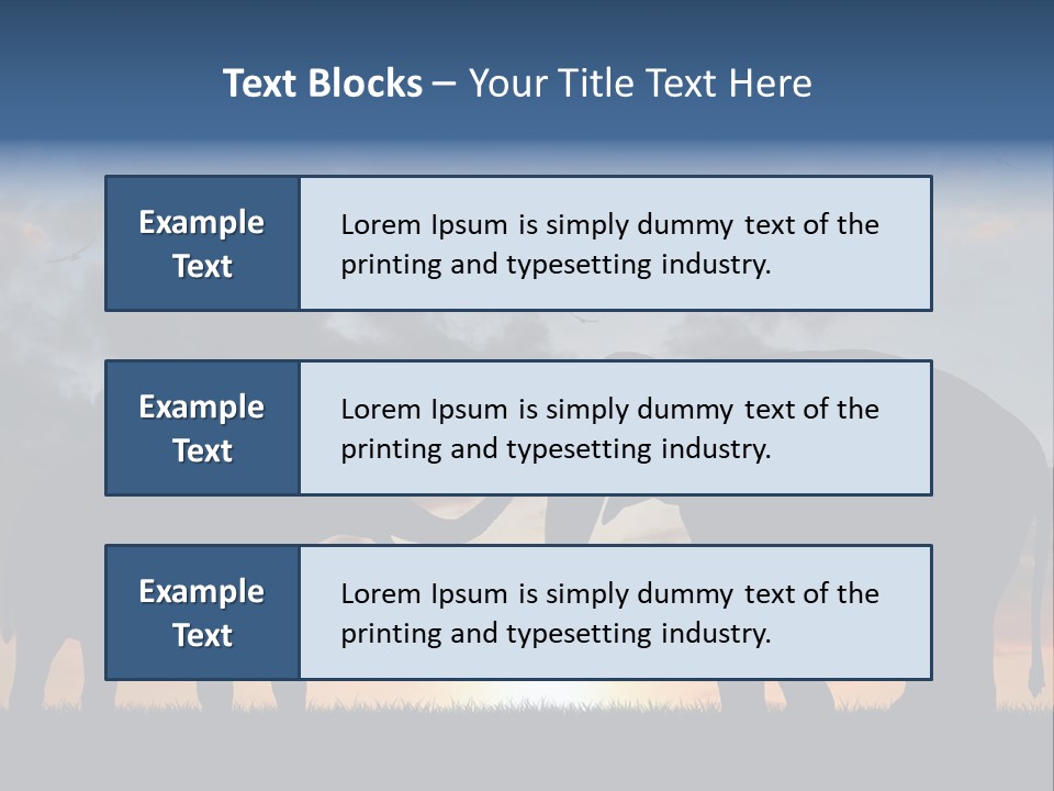 Sunbeam Sunset Silhouette PowerPoint Template