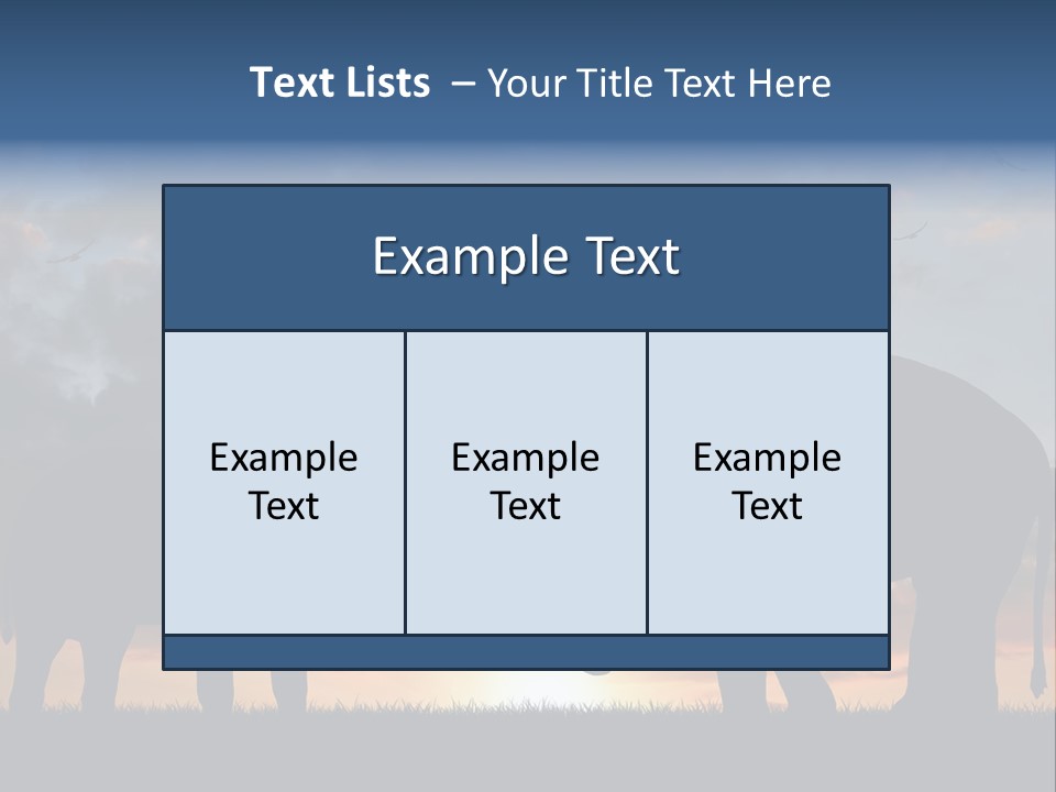 Sunbeam Sunset Silhouette PowerPoint Template