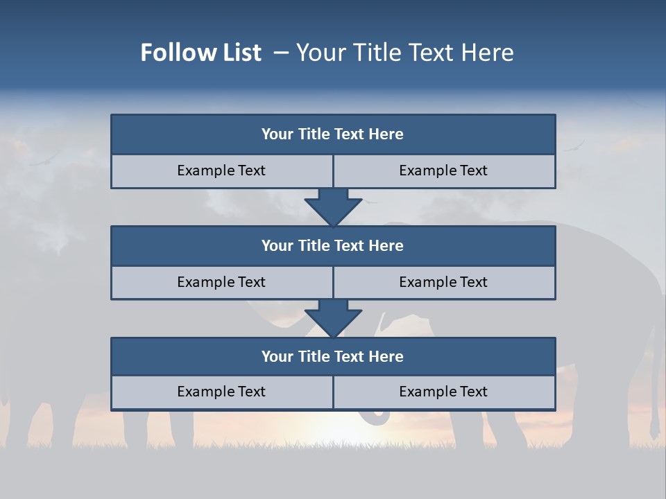 Sunbeam Sunset Silhouette PowerPoint Template