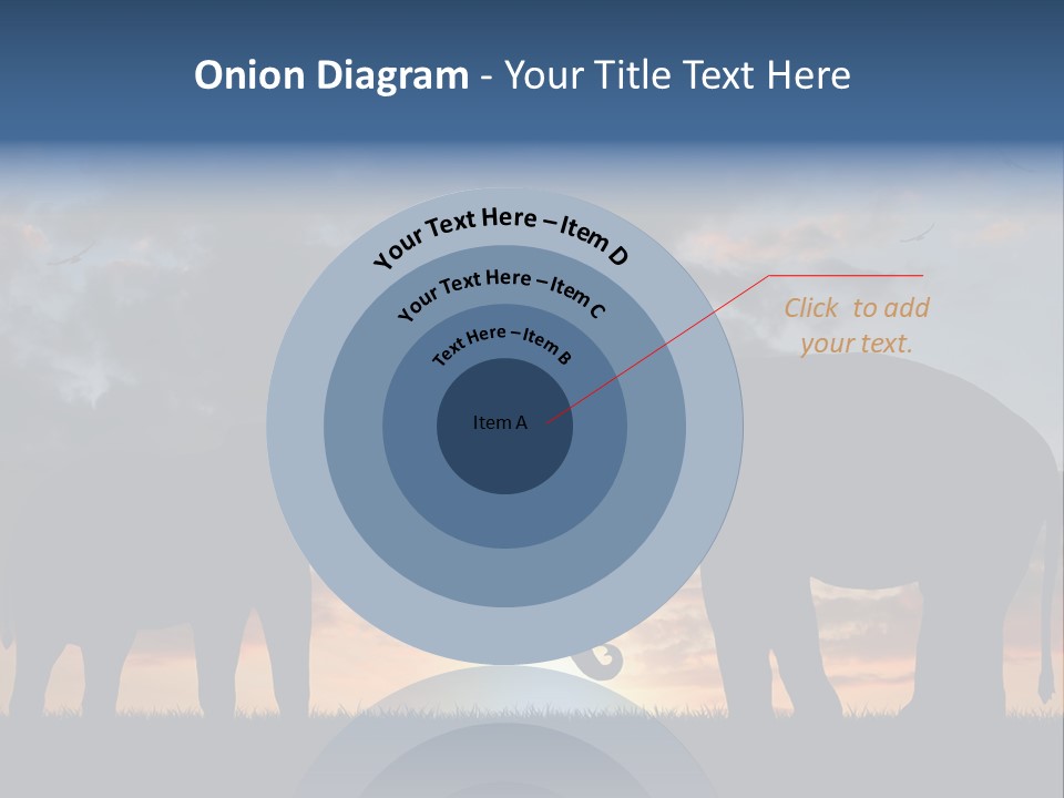 Sunbeam Sunset Silhouette PowerPoint Template