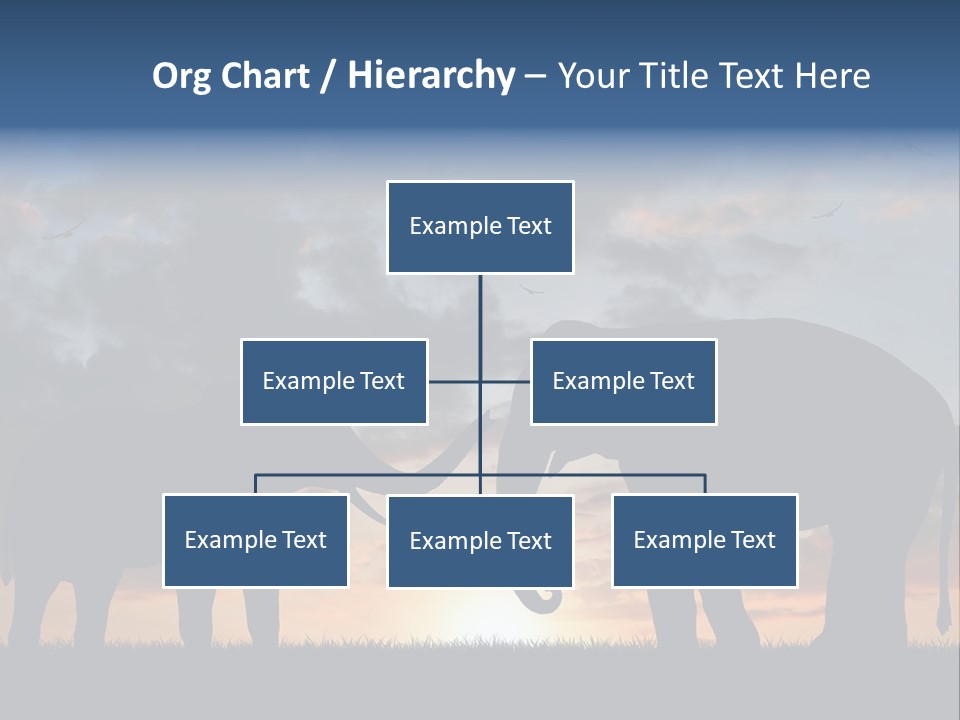Sunbeam Sunset Silhouette PowerPoint Template