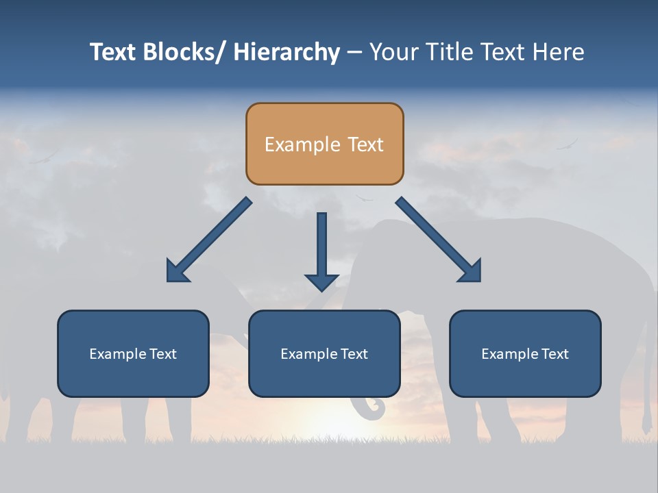 Sunbeam Sunset Silhouette PowerPoint Template