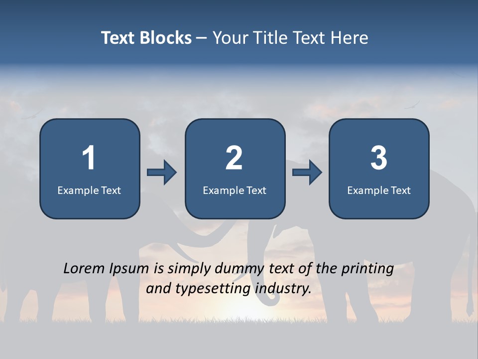 Sunbeam Sunset Silhouette PowerPoint Template