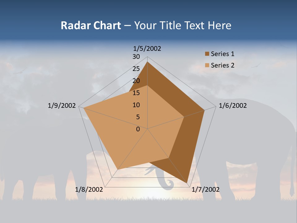 Sunbeam Sunset Silhouette PowerPoint Template