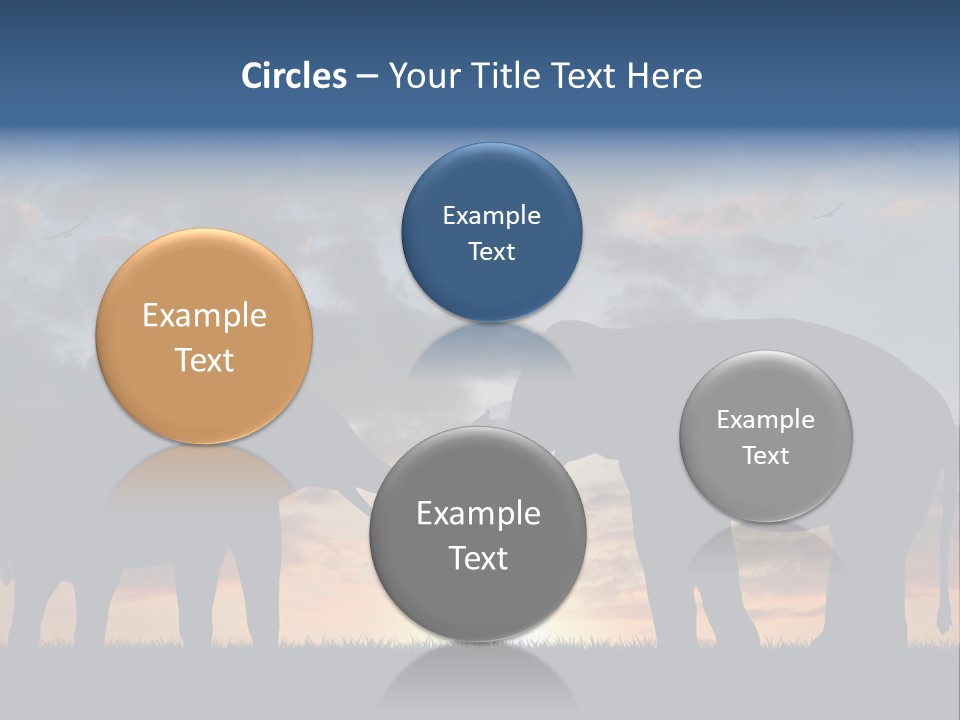 Sunbeam Sunset Silhouette PowerPoint Template