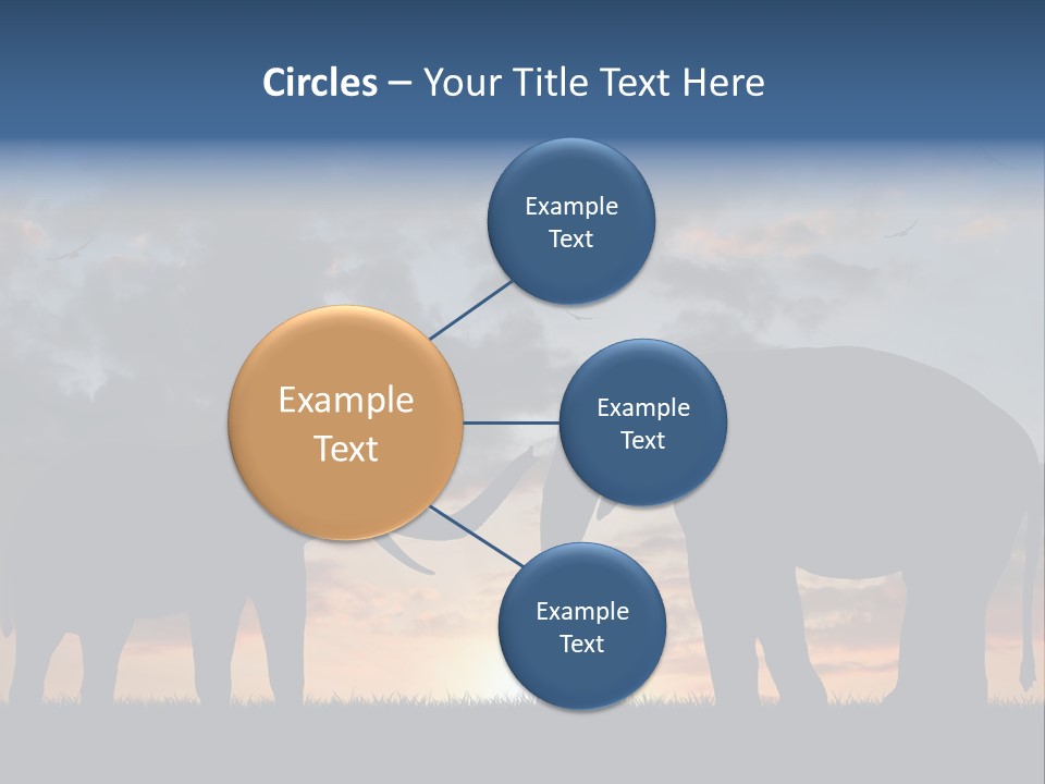 Sunbeam Sunset Silhouette PowerPoint Template