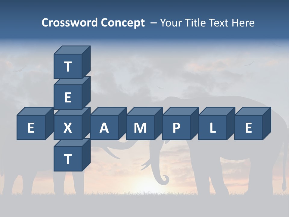 Sunbeam Sunset Silhouette PowerPoint Template