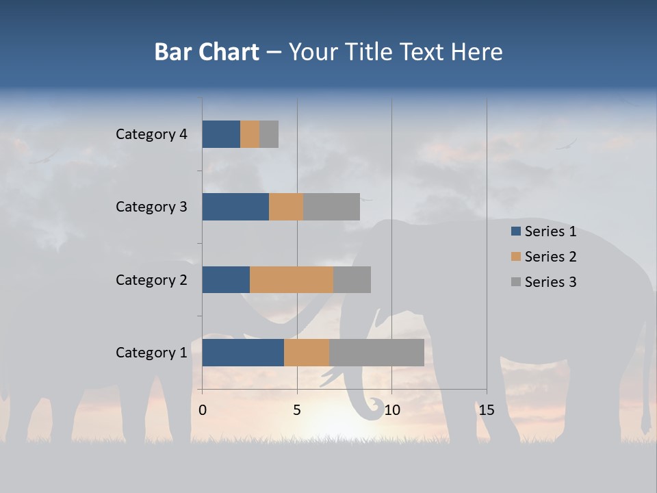 Sunbeam Sunset Silhouette PowerPoint Template